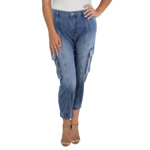 Casual Cargo Jeans – mittlere Waschung, große Größen