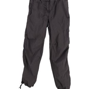 Ganni Poplin Cargo Hose – Baumwolle, Schwarz