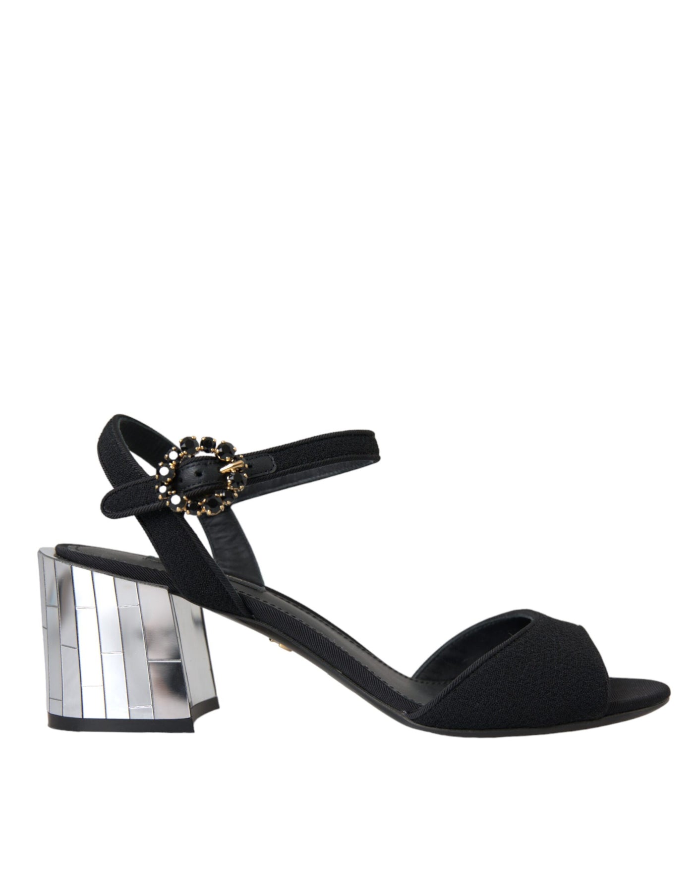 Dolce & Gabbana Keira gebrauchte Damen-Sandalen mit Kristallverzierung und Knöchelriemen