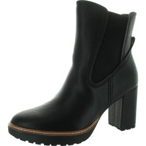 Deserve halbhohe Stiefel – Kunstleder, Reißverschluss