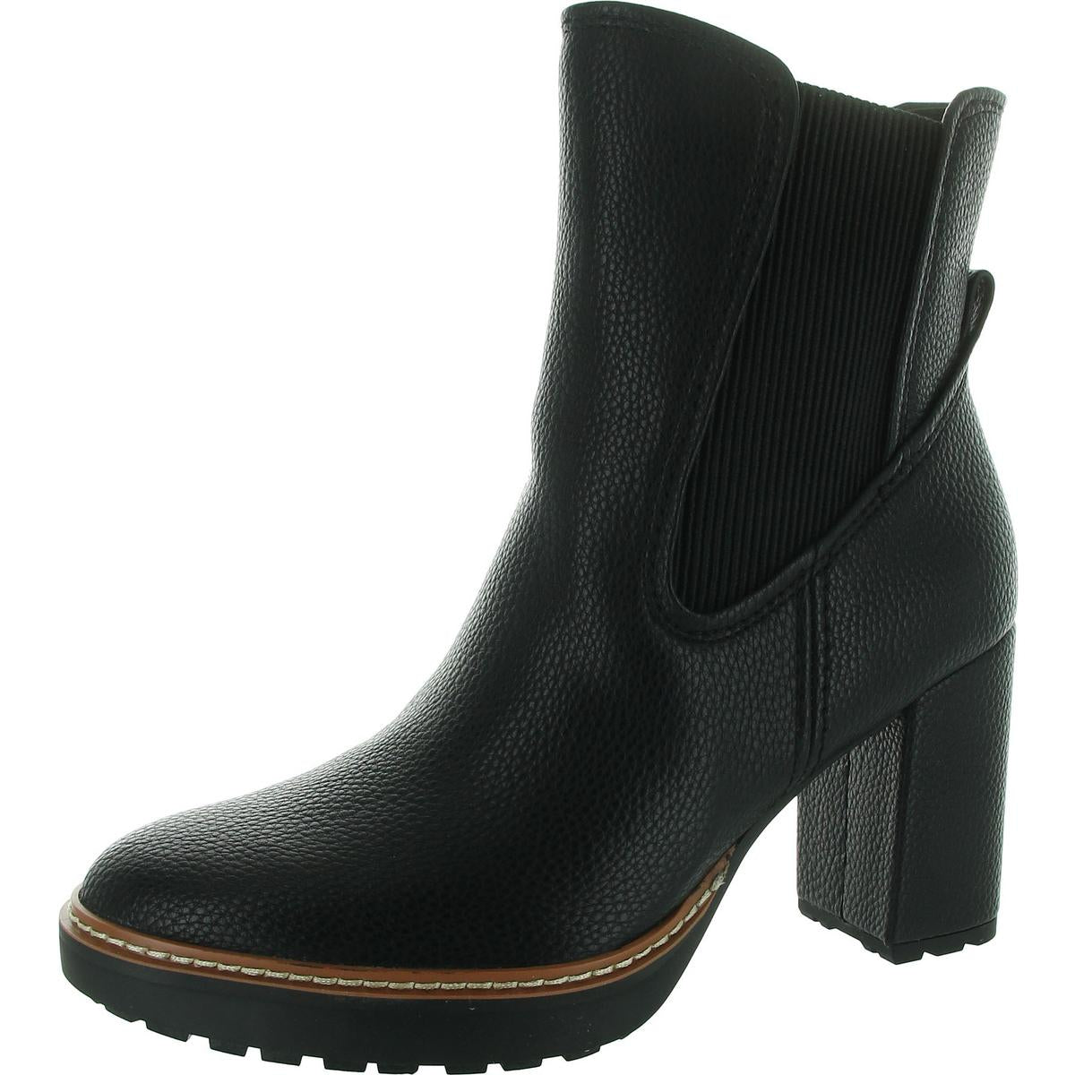 Deserve halbhohe Stiefel – Kunstleder, Reißverschluss