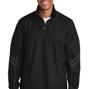 Sport-Tek Shield Ripstop 1/2- Pullover – Herren, Reißverschluss