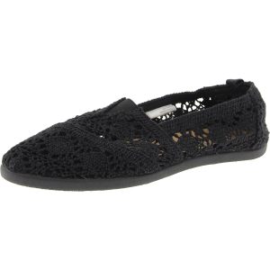 Gehäkelte flache Schuhe mit gepolsterter Innensohle