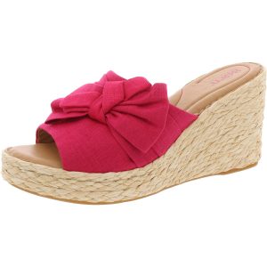 Adalia Sandalen – Nylon, Keilabsatz, Schleife