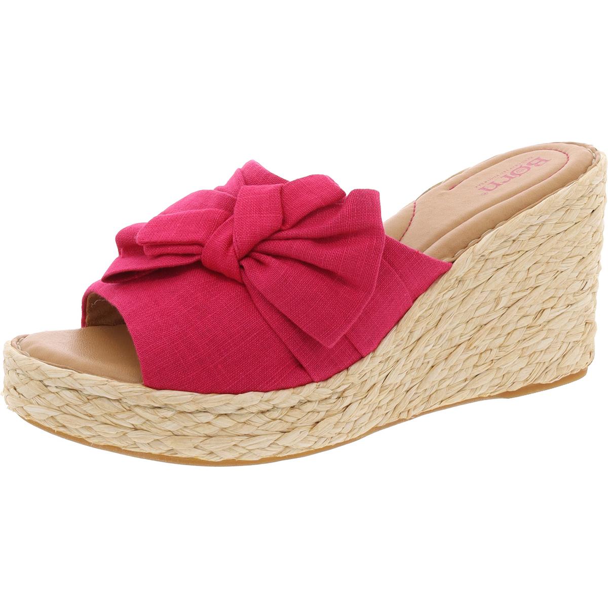 Adalia Sandalen – Nylon, Keilabsatz, Schleife