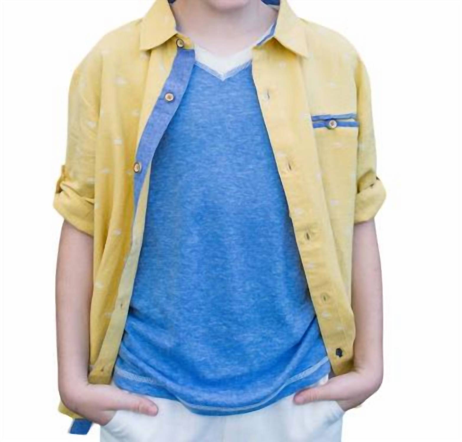 Jungenhemd – Yellow Gator – 7733859221564