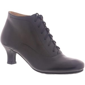 Sam Leder-Schnürstiefel mit Absatz