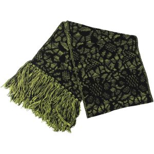Winter-Wollschal mit Fransen