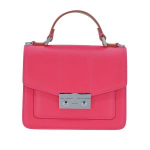 Pinkfarbene Umhänge- und Schultertasche