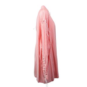 Unravel Project langärmeliges Hemdkleid mit Schnürung in Rosa