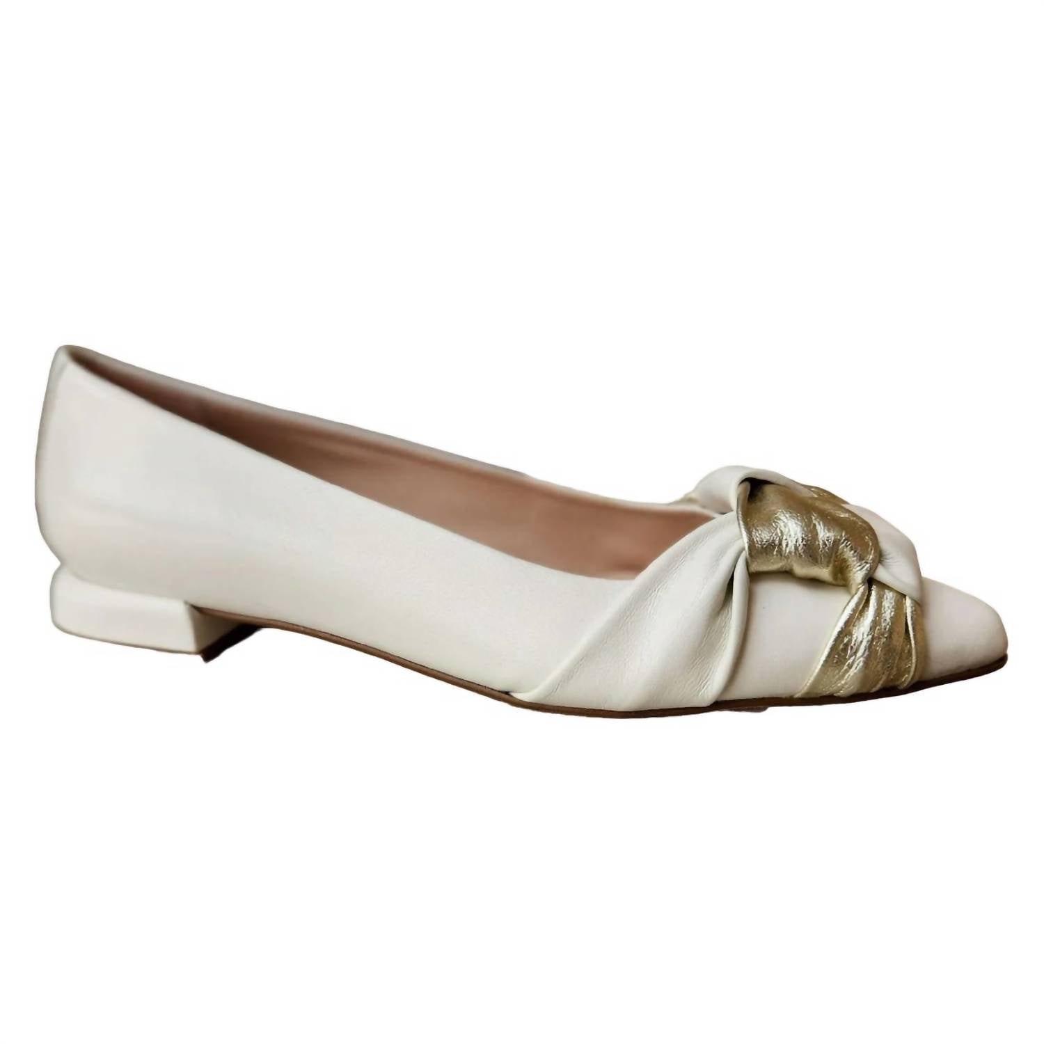 Flache Damenschuhe – Weiß