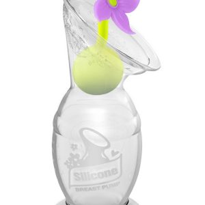 Haakaa Generation 2 Silikon-Milchpumpe mit Saugbasis und Silikon-Blumenstopfen, 5 oz, Set