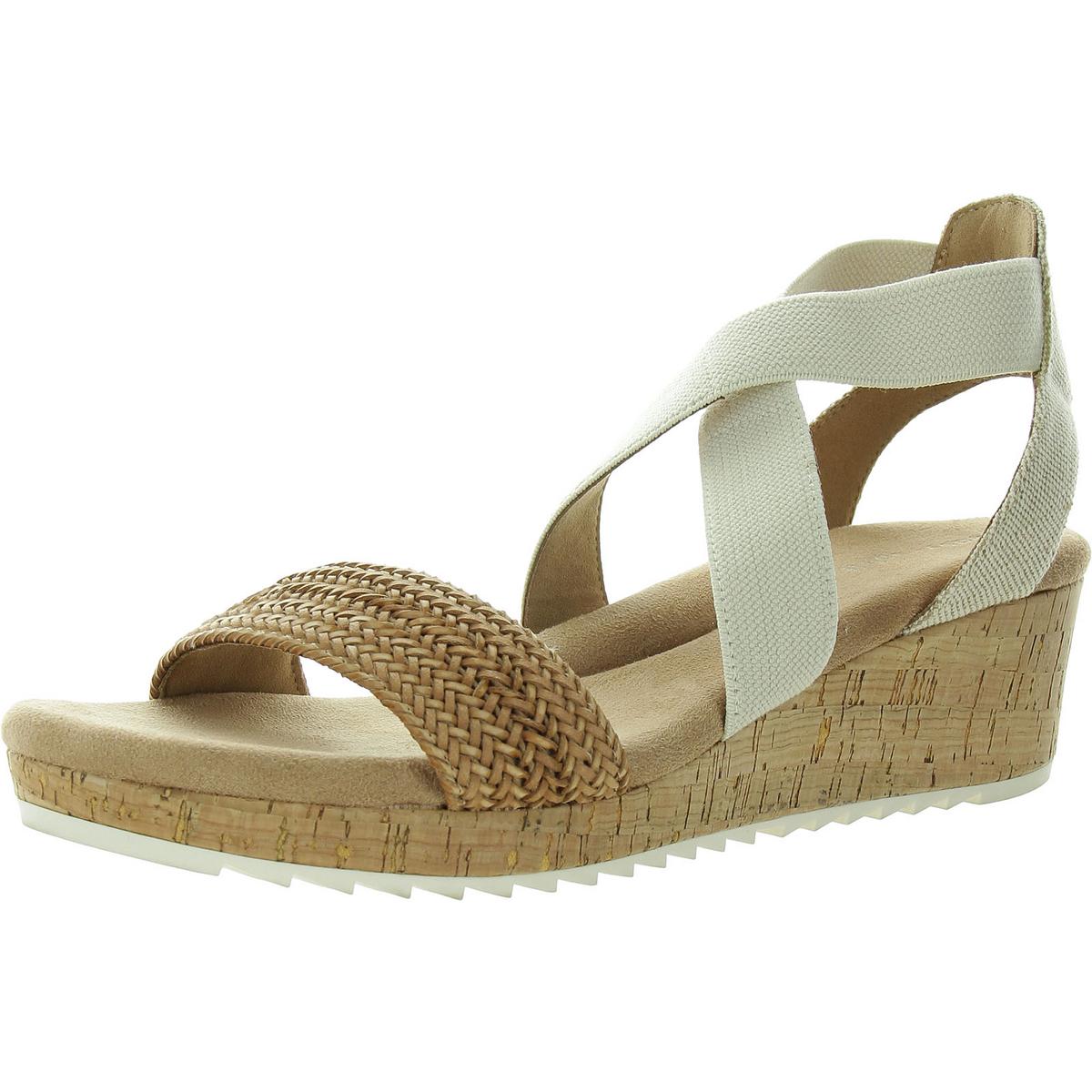 Lorena 8 geflochtene Sandalen mit Keilabsatz