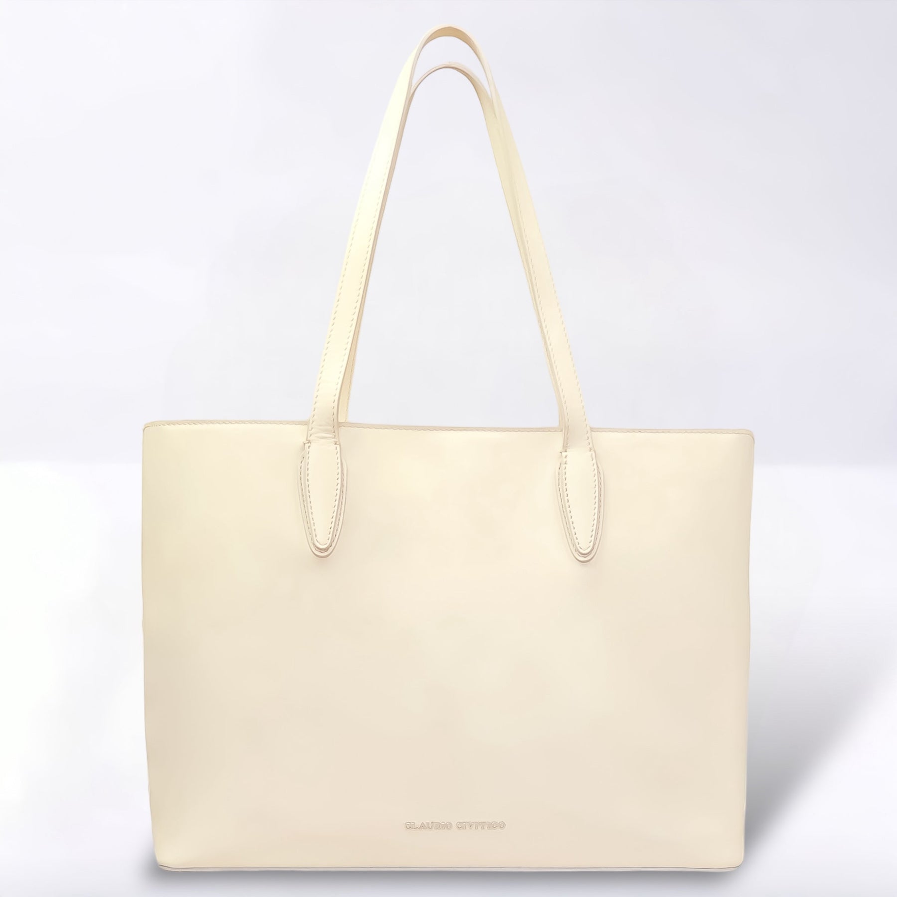 Elfenbeinfarbener Shopper