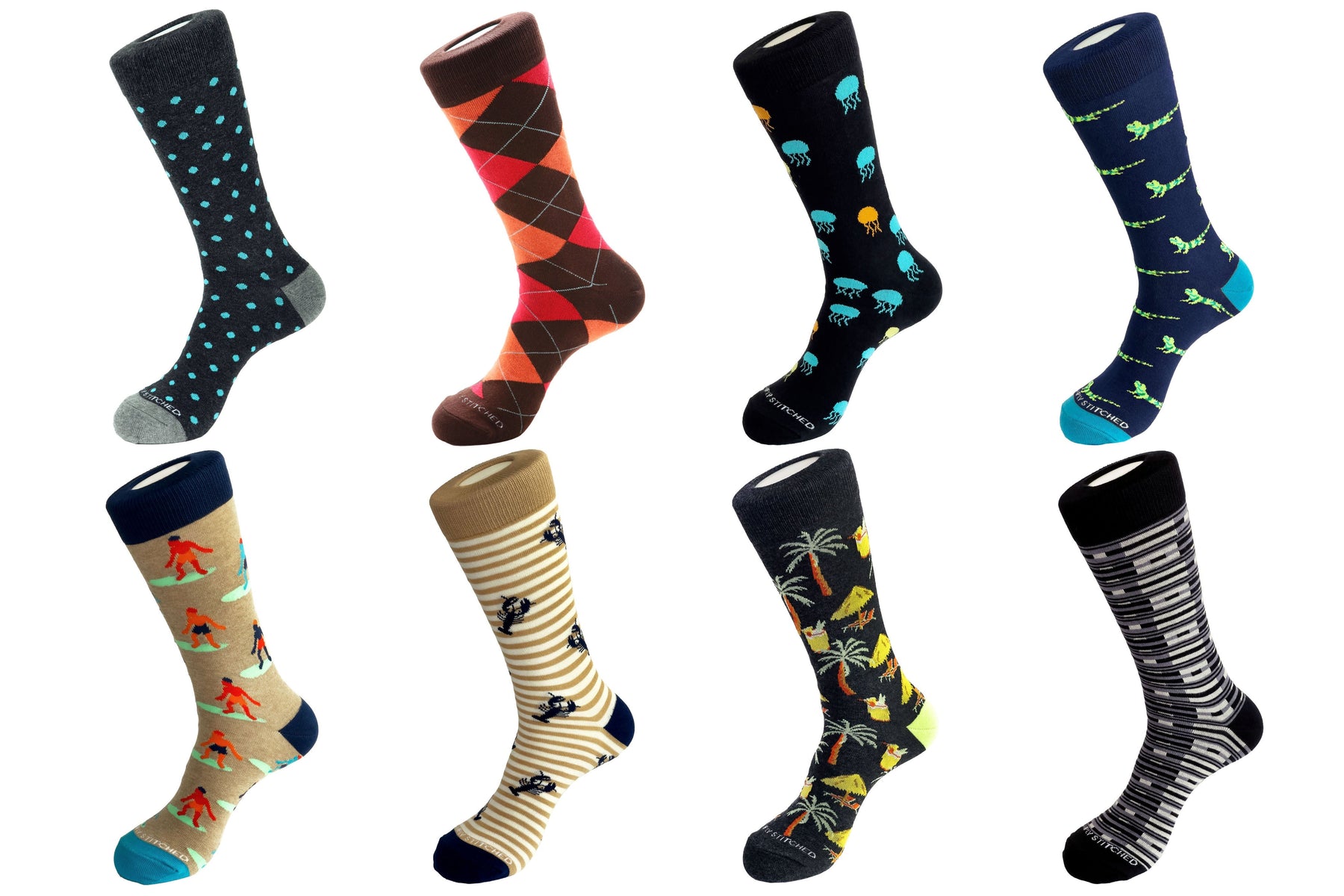 8 7732525858876 Socken – Crew-Länge, Pack