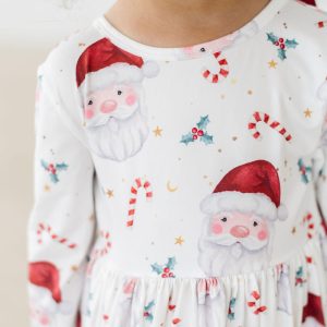 Mistletoe Magic Kleid mit schwingendem Rock – 3/4-Ärmel, Taschen