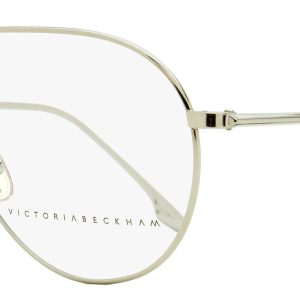 Victoria Beckham VB2106 040 58mm Brille – Pilotenform, Damen, Silber