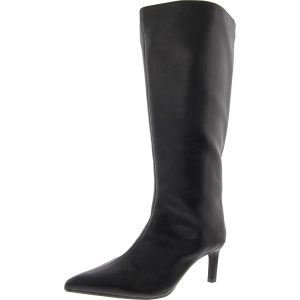Rachelle kniehohe Stiefel – Kunstleder, weiter Schaft
