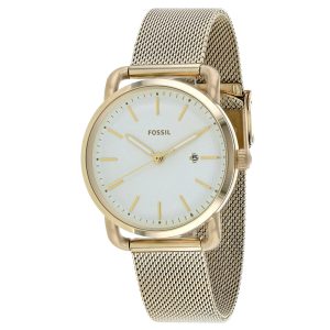 Fossil Commuter Damen Armbanduhr – Zifferblatt: Gelb