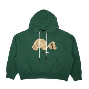 Boucle Bear Kapuzenpullover – Grün