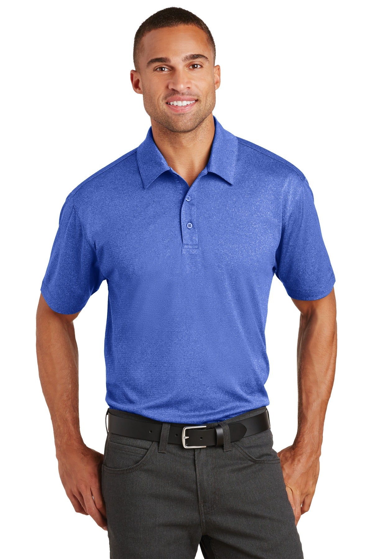 Port Authority Trace Heather Herren-Poloshirt – K576