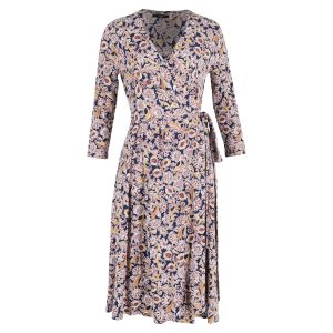 Max Mara Weekend Oxiria Jersey-Wickelkleid aus mehrfarbiger Viskose