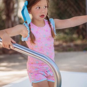 Butterfly Shorts-Set mit Blumenmuster
