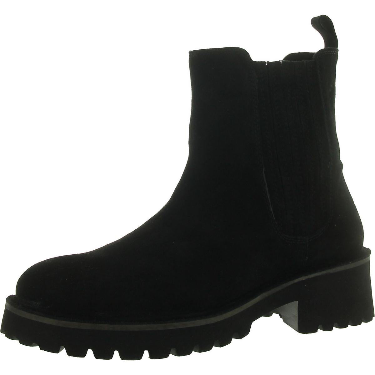 CASHEW Stiefeletten – runde Zehenpartie, Veloursleder