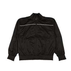 Opening Ceremony Trainingsjacke mit Rüschen und Smokdetails in Schwarz