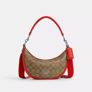 Coach Outlet Aria Schultertasche aus Signature Canvas