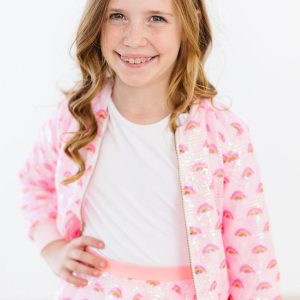 Rainbow Jacke – Pailletten, Rosa