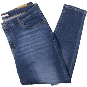 721 Skinny-Hose mit hohem Bund und Used-Effekt in großen Größen