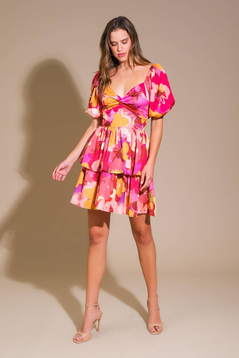 WHIMSICAL BEAUTY gewebtes Minikleid