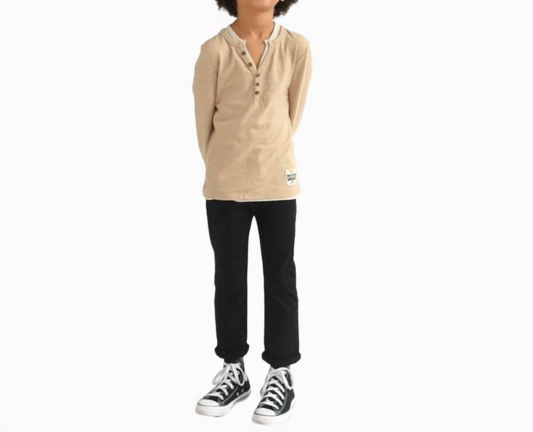 Schwarze Cordhose