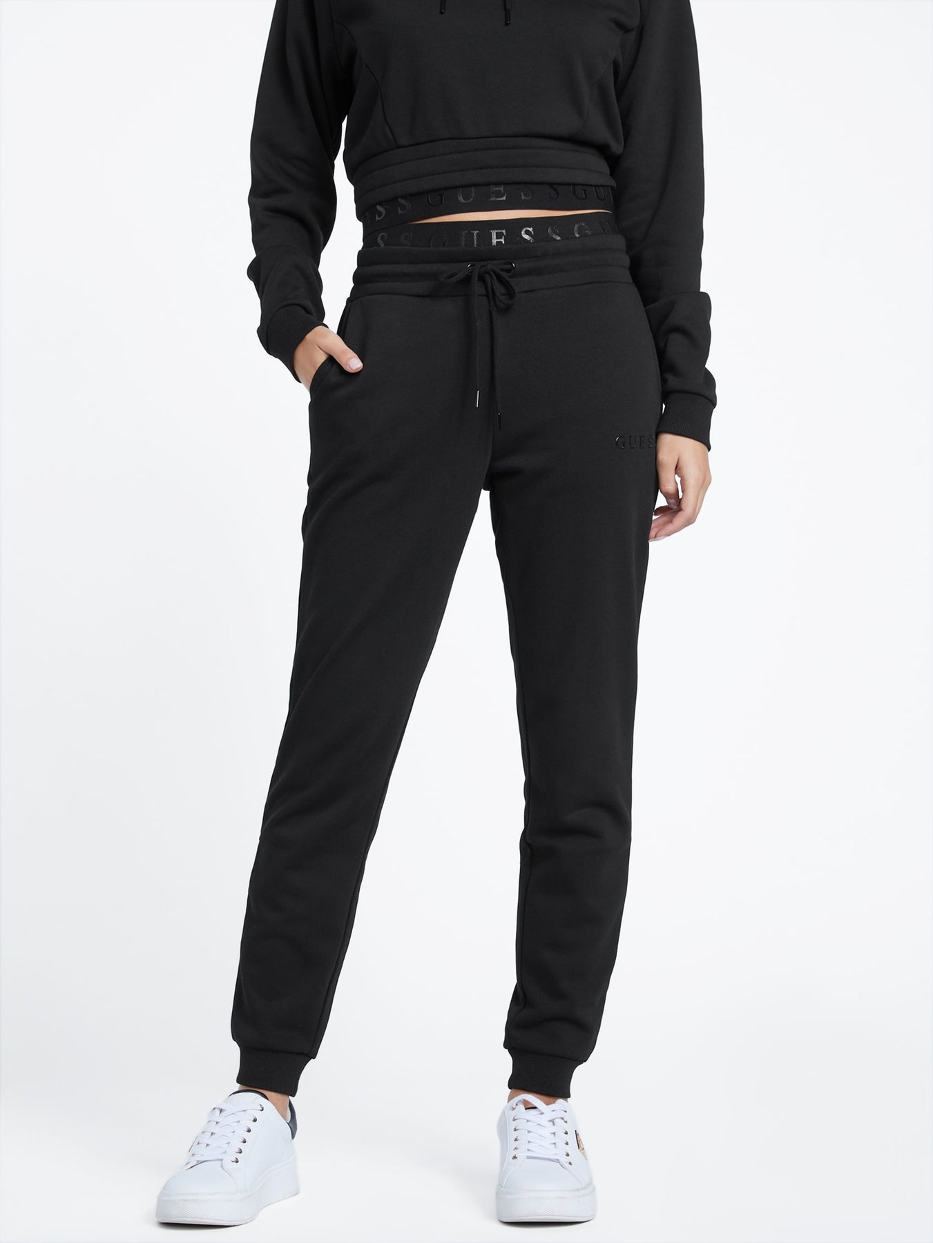 Ivy Mesh-Jogginghose mit Logo
