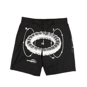 Msfts Rep Anzugshorts mit Swonprint in Schwarz-Weiß