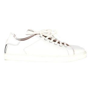 Gianvito Rossi Sneaker – niedriger Schaft, Leder, Weiß