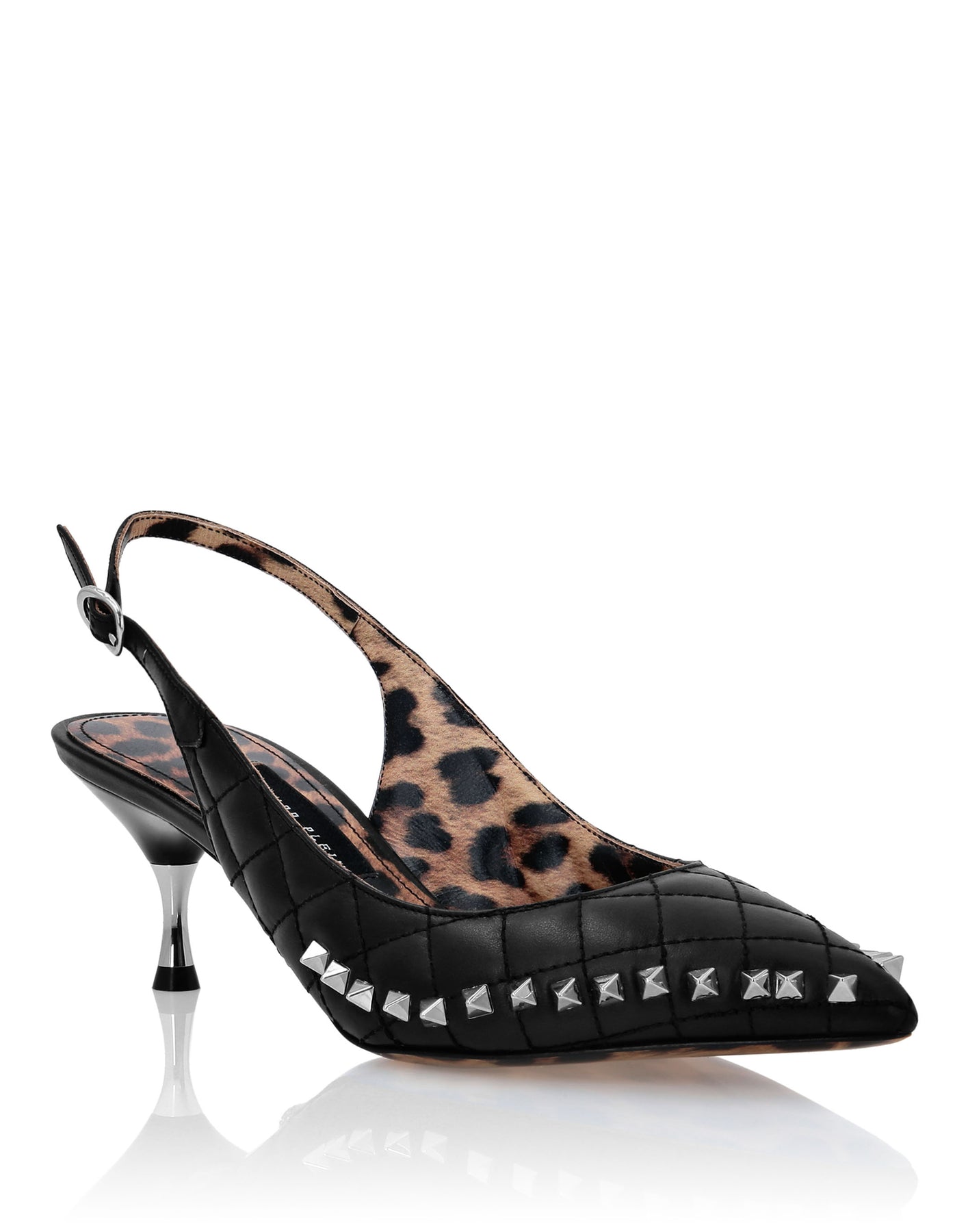 Sandalen mit hohem Absatz und Nieten