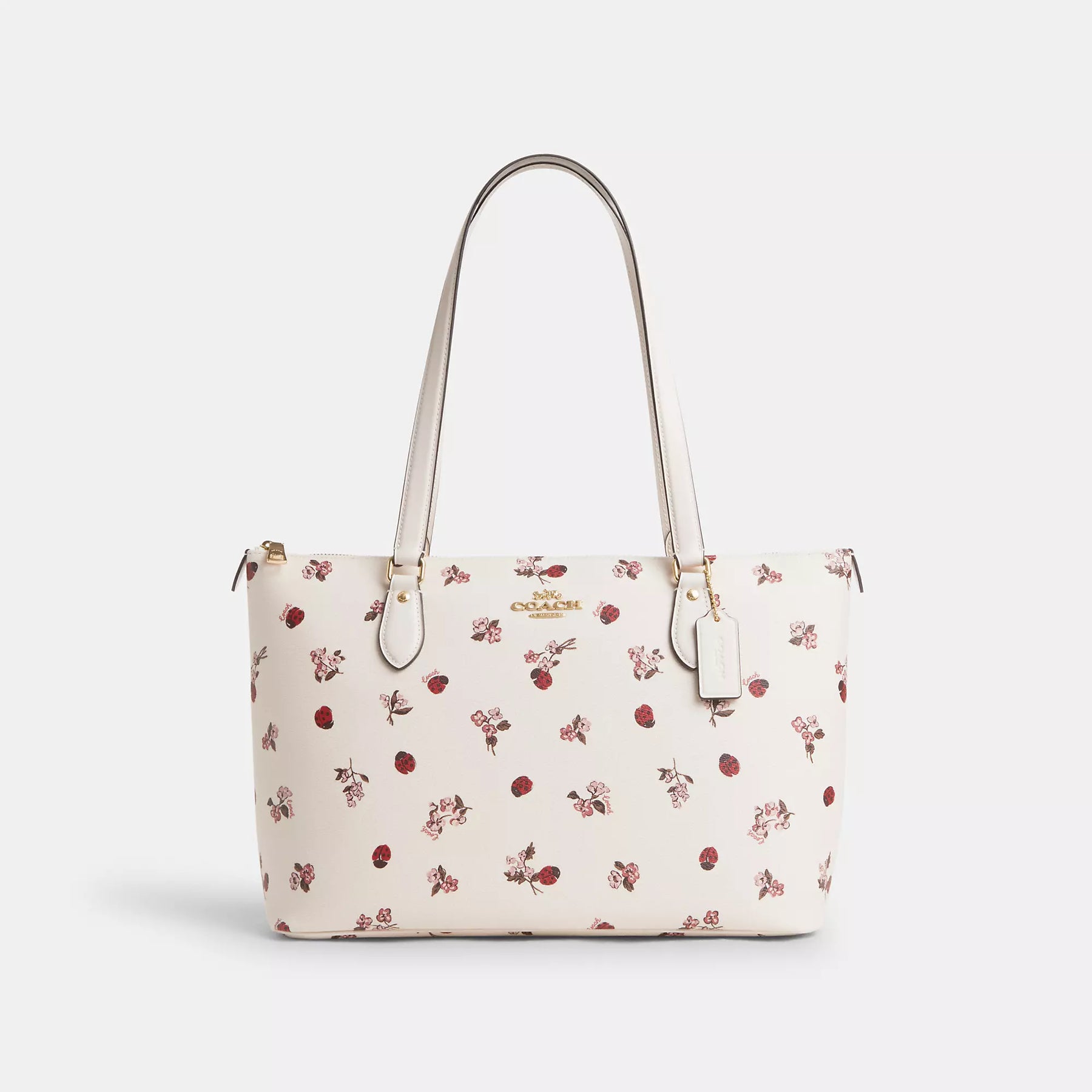 Coach Outlet Gallery Tragetasche mit Marienkäfer-Blumendruck