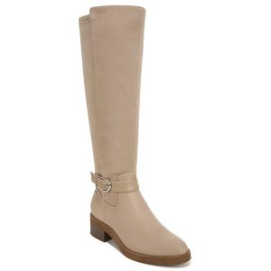 Brooks kniehohe Stiefel aus Velourslederimitat mit weitem Schaft