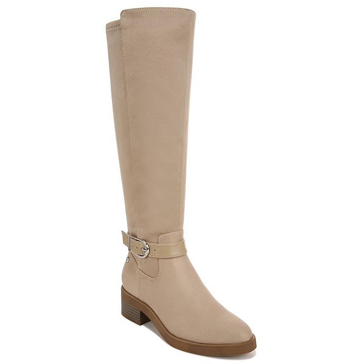 Brooks kniehohe Stiefel aus Velourslederimitat mit weitem Schaft