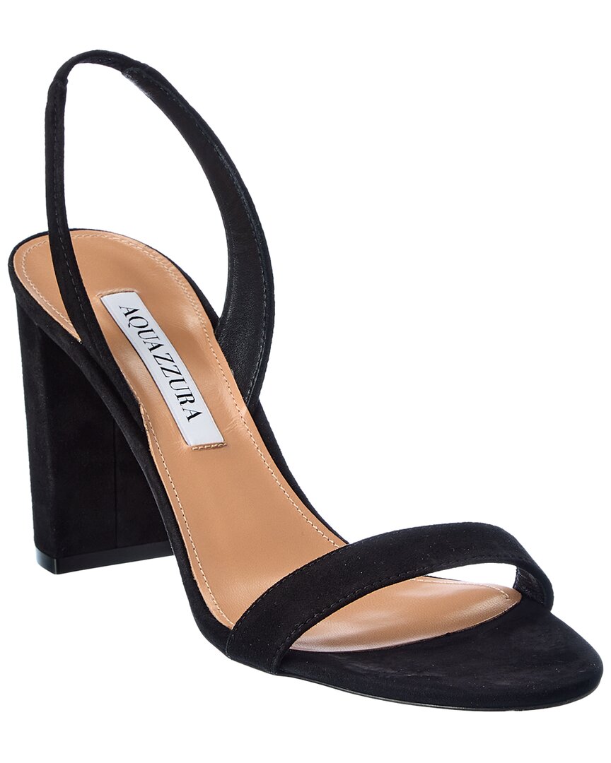 Aquazzura So Nude 85 Sandalen – Veloursleder, mit Fersenriemen
