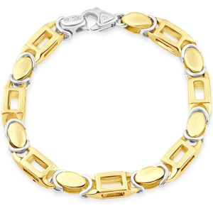 Box Designed 14k (55gram) or (89gram) 7mm Link 8.5 7733551661116 Armband – Platin, Herren, Gold