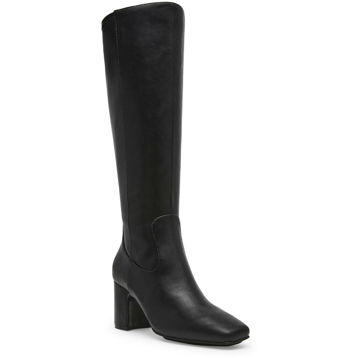 Toronto kniehohe Stiefel – Kunstleder, weiter Schaft