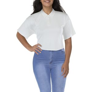 Junior-Kurzarmshirt aus Strick in verkürztem Schnitt