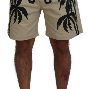 Dsqua² Herren-Shorts aus Baumwolle mit Logodruck – Länge oberhalb des Knies