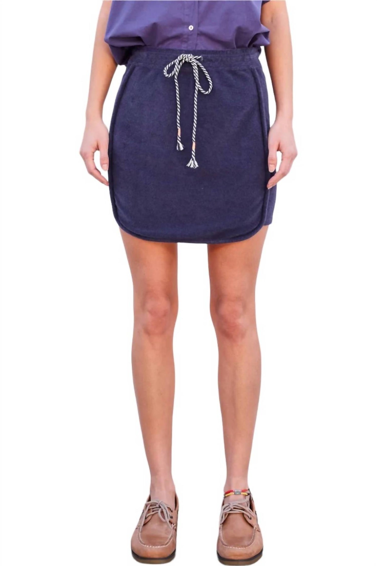 Dolphin Deep Sea 7732483981372 Rock – Marineblau, Saum
