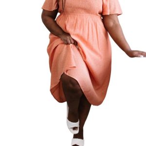 Enchanting Days Ahead Kleid in Rosa mit Punkten