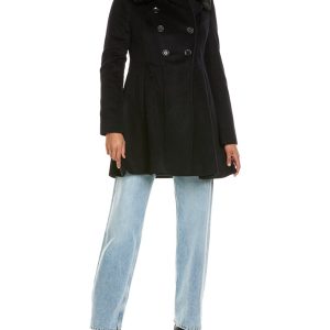 Via Spiga Double-Breasted Mantel – Wollmischung