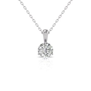 Diana M Lab 14KT WG 1ct Martini Anhänger – drei Krappen